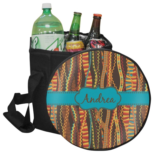 Custom Tribal Ribbons Collapsible Cooler & Seat (Personalized)
