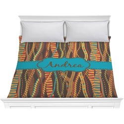 Tribal Ribbons Comforter - King (Personalized)