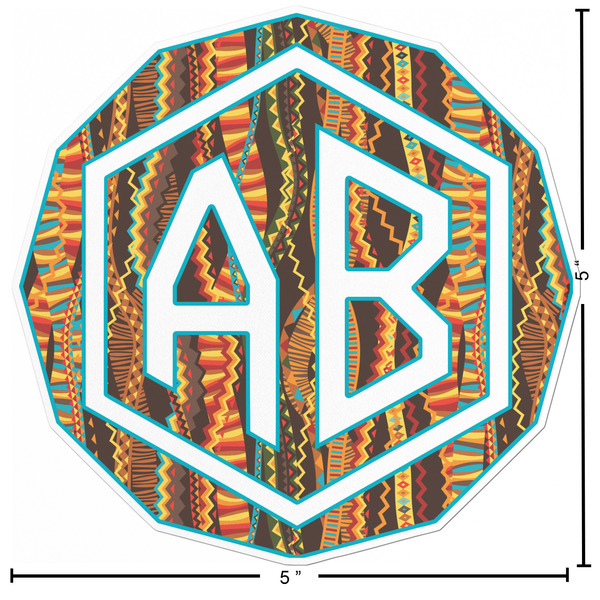 Tribal Ribbons Custom Shape Iron On Patches - L - APPROVAL