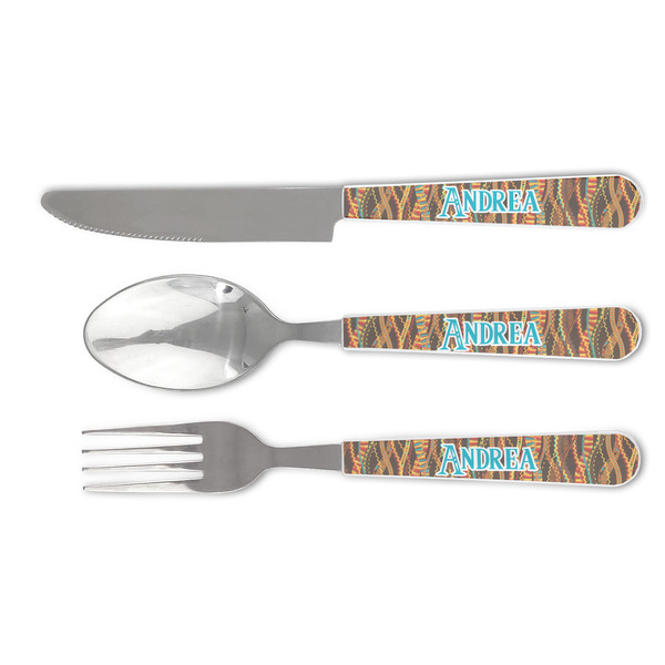 Custom Tribal Ribbons Cutlery Set (Personalized)