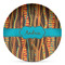 Tribal Ribbons Microwave Safe Plastic Plate - Composite Polymer (Personalized)
