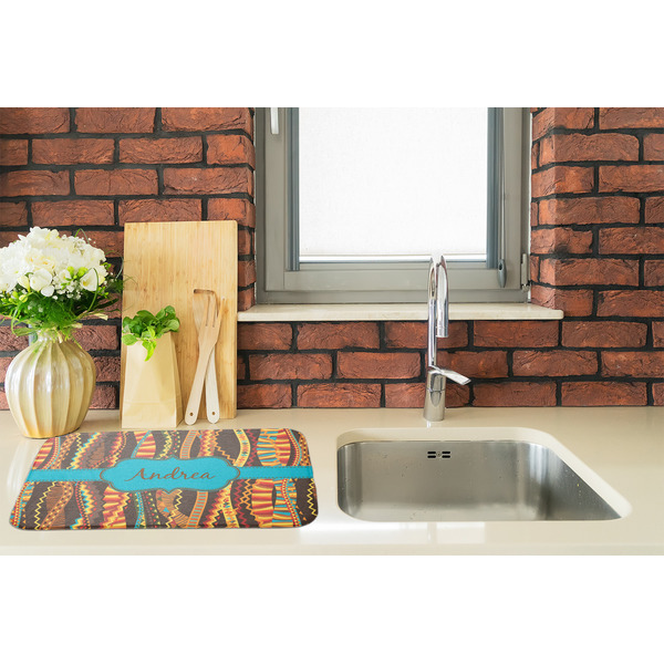Tribal Ribbons Dish Drying Mat - LIFESTYLE 2