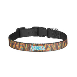 Tribal Ribbons Dog Collar - Small (Personalized)