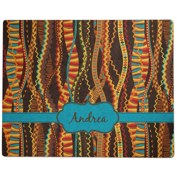 Tribal Ribbons Dog Food Mat - Large without Bowls
