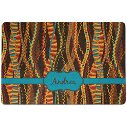 Tribal Ribbons Dog Food Mat w/ Name or Text