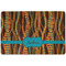 Tribal Ribbons Dog Food Mat - Small without bowls