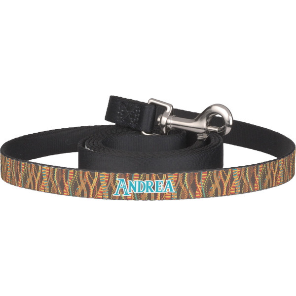 Custom Tribal Ribbons Dog Leash (Personalized)