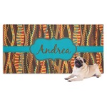 Tribal Ribbons Dog Towel (Personalized)