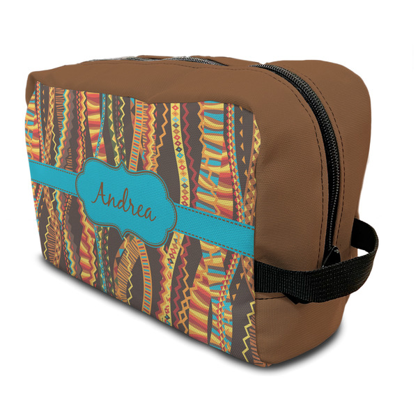 Custom Tribal Ribbons Toiletry Bag / Dopp Kit (Personalized)
