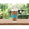 Tribal Ribbons Double Wall Tumbler with Straw Lifestyle