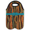Tribal Ribbons Double Wine Tote - Flat (new)