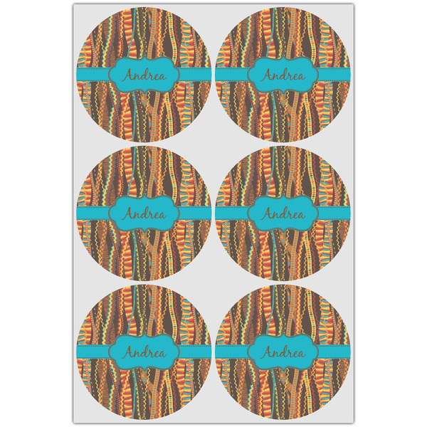Tribal Ribbons Drink Topper - Large - Set of 6