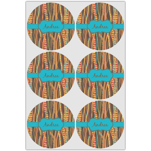 Tribal Ribbons Drink Topper - XLarge - Set of 6