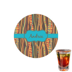Tribal Ribbons Printed Drink Topper - 1.5" (Personalized)