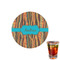 Tribal Ribbons Printed Drink Topper - 1.5" (Personalized)