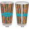 Tribal Ribbons Pint Glass - Full Color - Front & Back Views