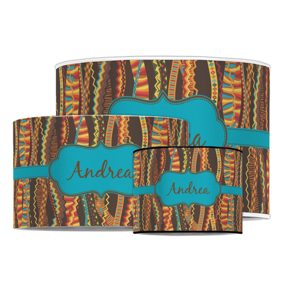 Tribal Ribbons Drum Lampshades - MAIN