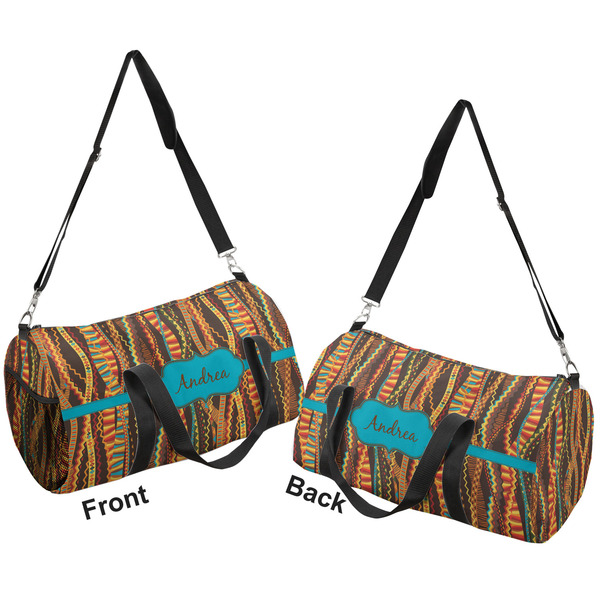 Tribal Ribbons Duffle bag large front and back sides