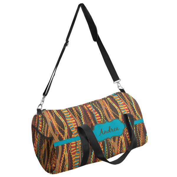 Custom Tribal Ribbons Duffel Bag (Personalized)