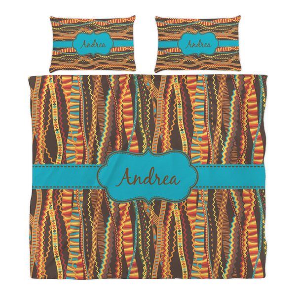 Tribal Ribbons Duvet Cover Set - King - Alt Approval