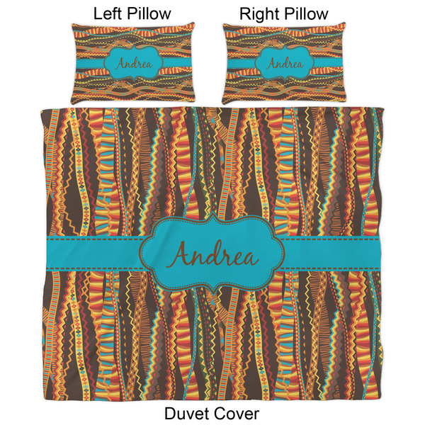 Tribal Ribbons Duvet Cover Set - King - Approval