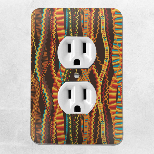 Tribal Ribbons Electric Outlet Plate - LIFESTYLE