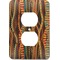 African Ribbons Electric Outlet Plate