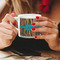 Tribal Ribbons Espresso Cup - 6oz (Double Shot) LIFESTYLE (Woman hands cropped)