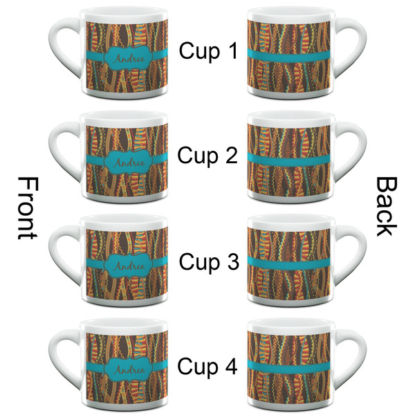 Tribal Ribbons Espresso Cup - 6oz (Double Shot Set of 4) APPROVAL