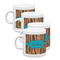 Tribal Ribbons Single Shot Espresso Cups - Set of 4 (Personalized)