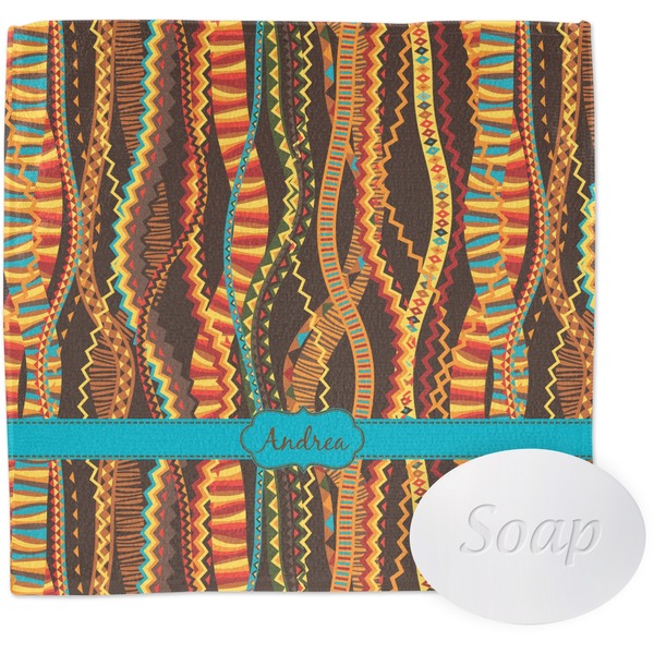 Custom Tribal Ribbons Washcloth (Personalized)