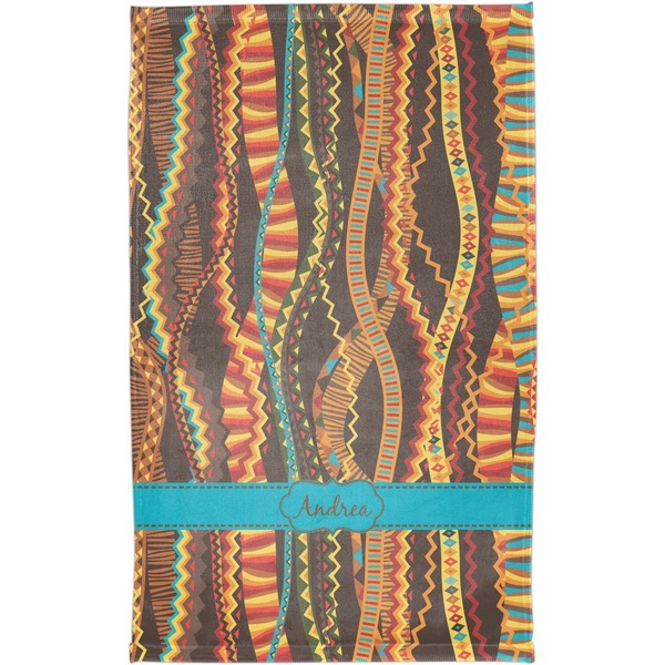 Tribal Ribbons Finger Tip Towel - Full View