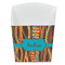 Tribal Ribbons French Fry Favor Box - Front View