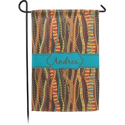 Tribal Ribbons Small Garden Flag - Double Sided w/ Name or Text