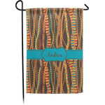 Tribal Ribbons Garden Flag (Personalized)