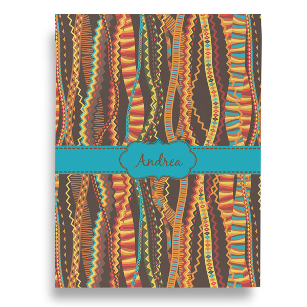 Tribal Ribbons Garden Flags - Large - Double Sided - FRONT
