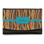 Tribal Ribbons Genuine Leather Women's Wallet - Small (Personalized)