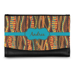 Tribal Ribbons Genuine Leather Women's Wallet - Small (Personalized)
