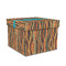 Tribal Ribbons Gift Boxes with Lid - Canvas Wrapped - Medium - Front/Main