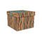 Tribal Ribbons Gift Box with Lid - Canvas Wrapped - Small (Personalized)