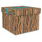 Tribal Ribbons Gift Boxes with Lid - Canvas Wrapped - X-Large - Front/Main