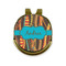 Tribal Ribbons Golf Ball Marker - Hat Clip - Gold