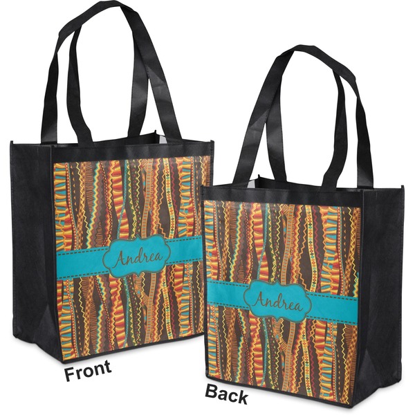 Tribal Ribbons Grocery Bag - Apvl
