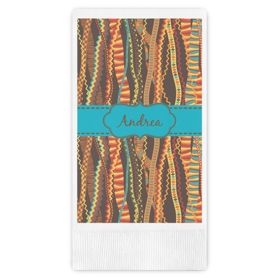 Tribal Ribbons Guest Towels - Full Color (Personalized)