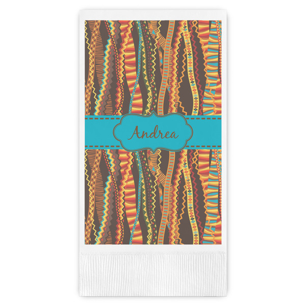 Custom Tribal Ribbons Guest Towels - Full Color (Personalized)