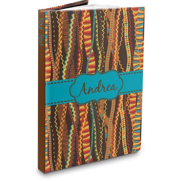 Custom Tribal Ribbons Hardbound Journal (Personalized)