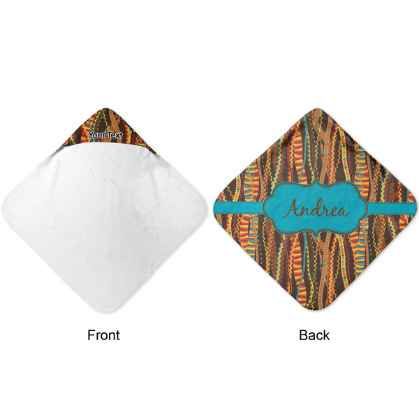 Tribal Ribbons Hooded Baby Towel- Approval