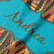 Tribal Ribbons Hooded Baby Towel- Detail Close Up