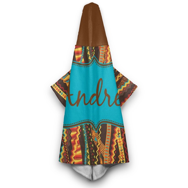 Tribal Ribbons Hooded Towel - Hanging