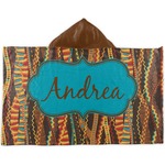 Tribal Ribbons Kids Hooded Towel (Personalized)